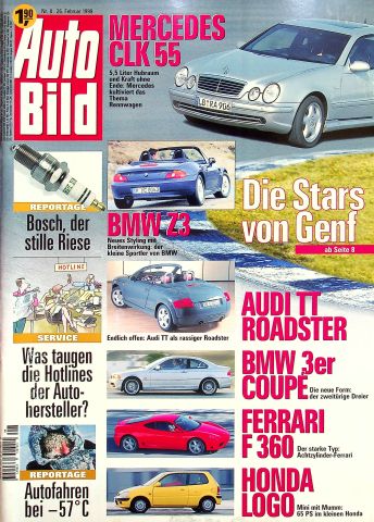 Deckblatt Auto Bild (08/1999)